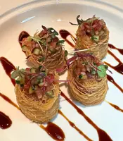 Elegant menu full of surprises