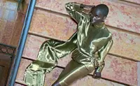 From patent leather to metallics, high-shine fashion is having a moment