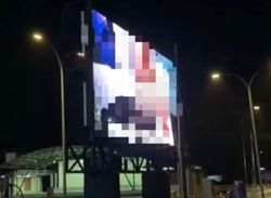 Police probing obscene content on Kluang LED screens