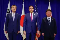Japan, South Korea, US vow 'complete' North Korea denuclearisation